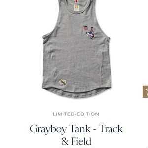 Tracksmith Track and Field Grayboy Tank